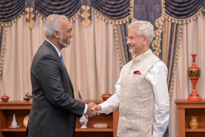 As Maldives courts India again, Jaishankar meets Prez Muizzu, hands over USD 110 million water and sanitation projects