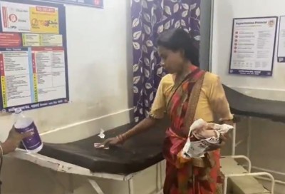 Pregnant woman in Madhya Pradesh made to clean hospital bed on which her husband died