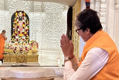 Amitabh Bachchan visits Ayodhya's Ram Temple to seek blessings