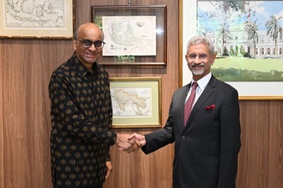 S Jaishankar discusses global political, economic scenario with Singaporean President Tharman Shanmugaratnam