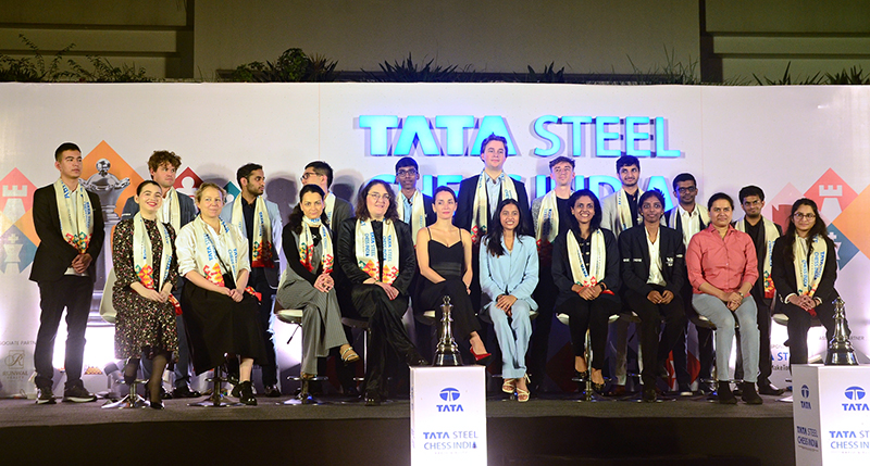 In images: Draw of Lots Ceremony of Tata Steel Chess India Rapid and Blitz 2024