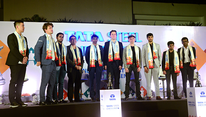 In images: Draw of Lots Ceremony of Tata Steel Chess India Rapid and Blitz 2024