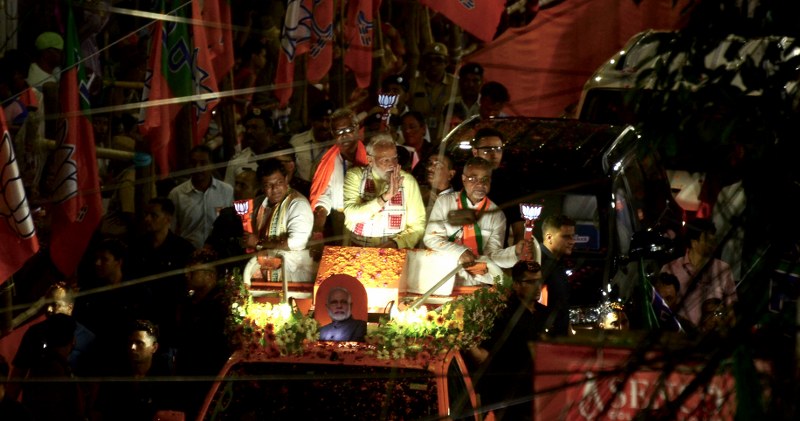 PM Narendra Modi holds roadshow in Kolkata ahead of final phase of LS polls