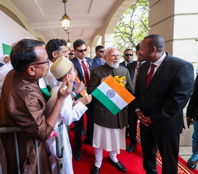In images: PM Modi arrives in Ethiopia