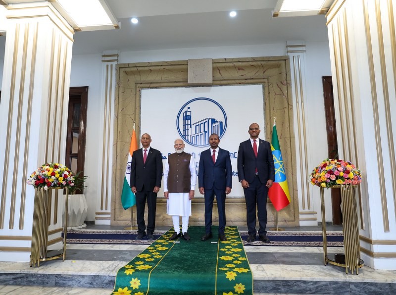 In Images: PM Modi arrives in Ethiopian Parliament