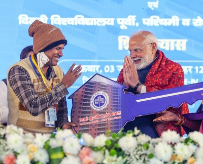 PM Modi inaugurates Swabhiman Apartments in Delhi for slum dwellers