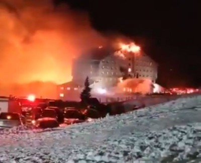 66 killed as fire engulfs hotel at a ski resort in Turkey