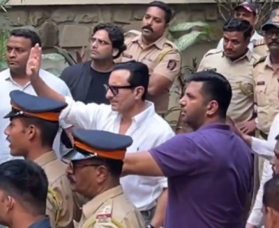 Saif Ali Khan is back home, waves at fans after hospital discharge