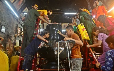 Hindu devotees celebrate Maha Shivratri in Kolkata