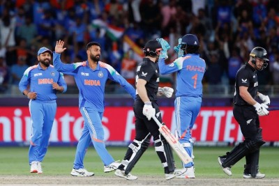 CT 2025: Varun Chakaravarthy scalps five wickets to help India beat NZ, setup semi-final clash against Australia