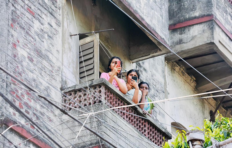 In Images: Amit Shah holds roadshow for BJP candidates in Kolkata