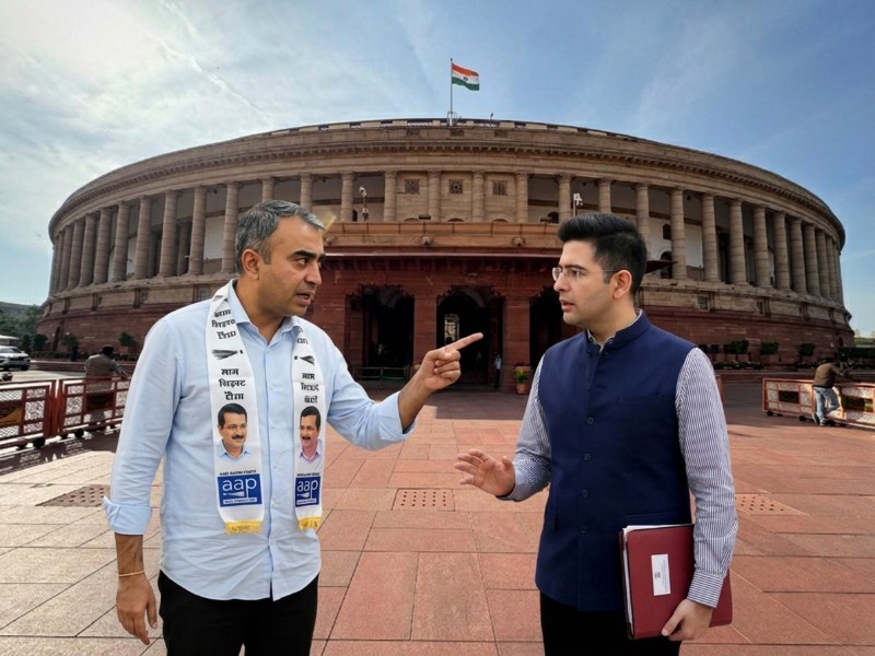 AAP and Raghav Chadha clash publicly after Rajya Sabha demotion.