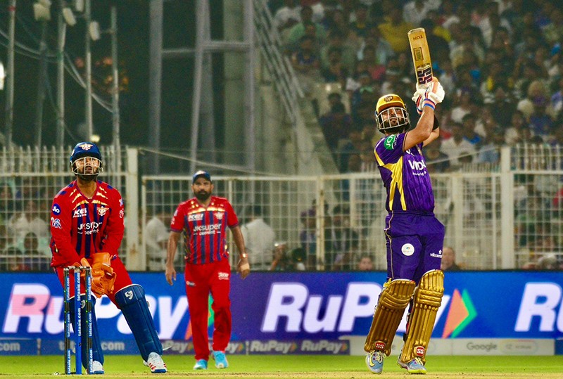 In Images: KKR face LSG at Eden Gardens