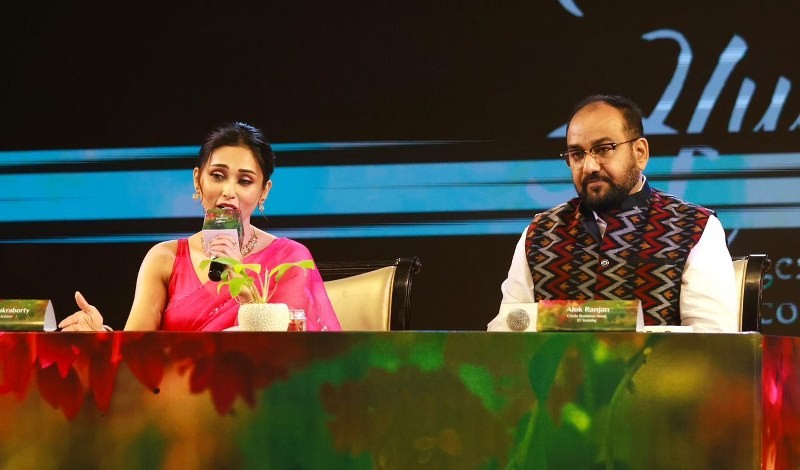 In Images: Mimi Chakraborty unveils Tanishq's natural gemstone collection ‘Hues’