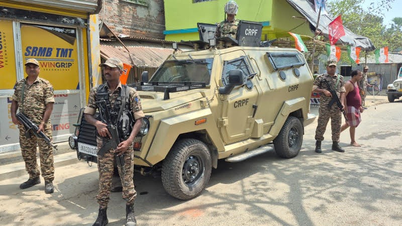 Central forces take charge of Bengal polling booths with massive deployment for secure elections.