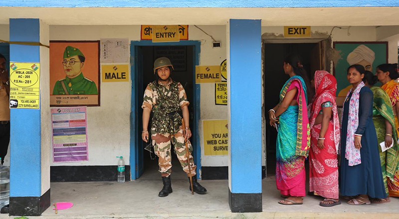In Images: Voting underway in Bengal's East Midnapore under tight security