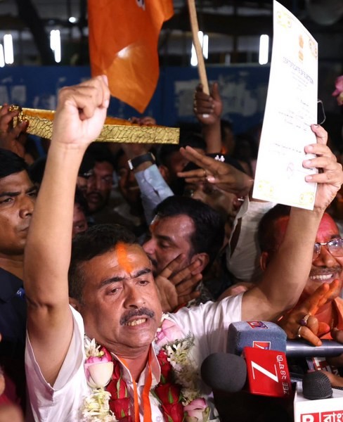 In images: Suvendu Adhikari stuns Mamata Banerjee in Bhabanipur, snatches TMC stronghold