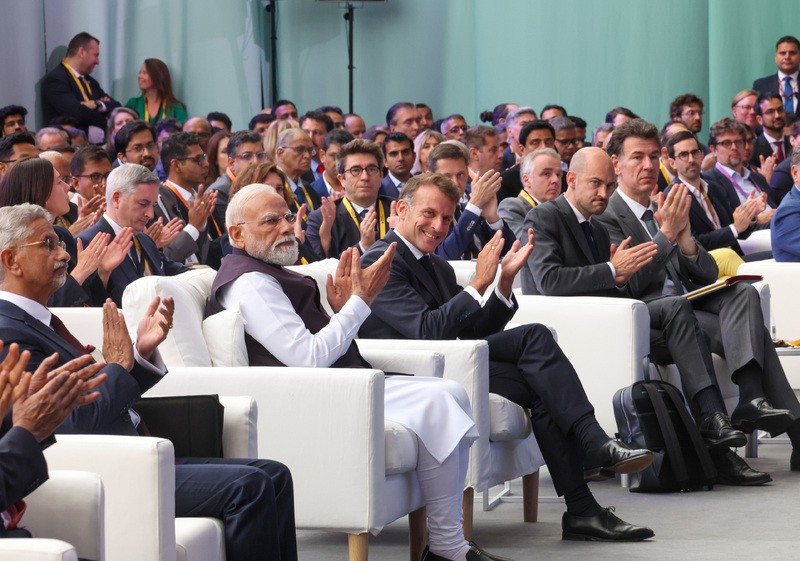 In Images: Modi and Macron at the inauguration of the ‘Bharat Innovates’ event in France