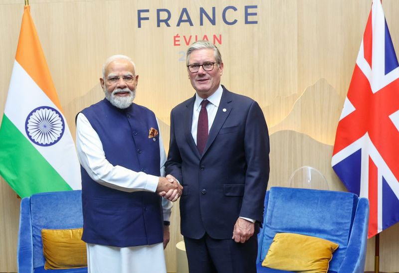 In Images: A high-stakes meeting between Modi and Starmer on G7 sidelines