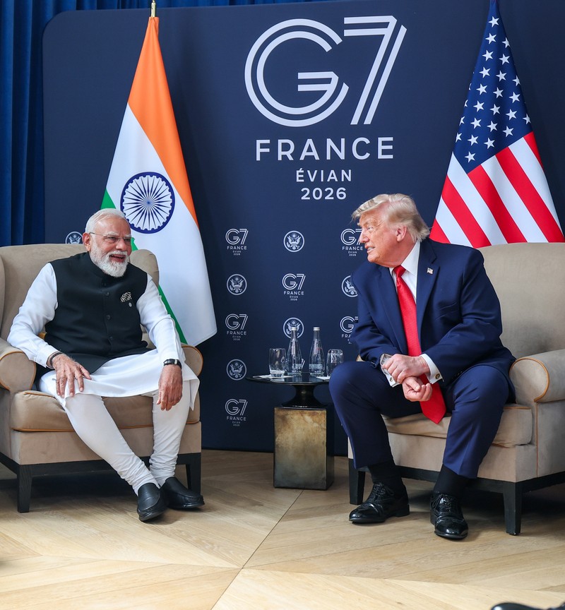In Images: Modi holds bilateral meeting with Trump on the sidelines of G7 summit