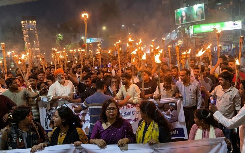 Hindus stage major Dhaka protests after Ram image desecration and statue project suspension.
