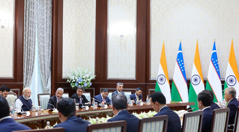 In Images: PM Modi attends delegation-level talks between India and Uzbekistan in Tashkent