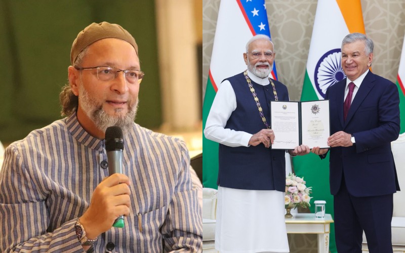 As Uzbekistan honoured Narendra Modi, Asaduddin Owaisi invoked Babur to take a swipe at the BJP’s political rhetoric.