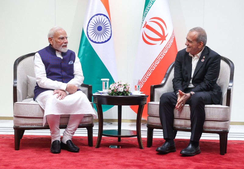 Pezeshkian urges Modi to leverage India's ties as the PM backs dialogue to end conflicts.