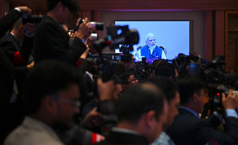 In Images: PM Modi delivers opening remarks at 18th BRICS Summit session