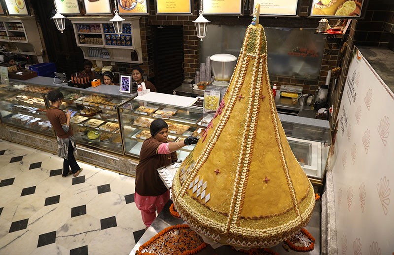 Kolkata Goes Giant With A 2,100-Kg Modak And Laddu
