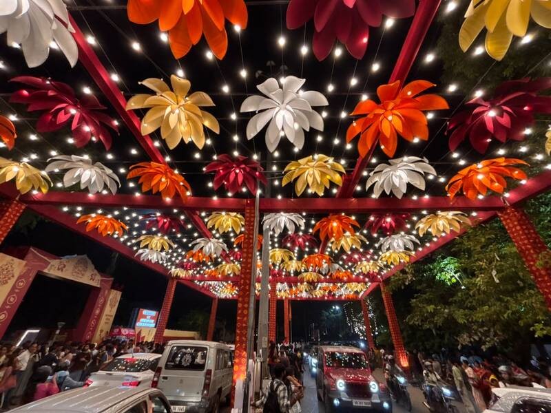 In Images: Kolkata decks up in festive splendour ahead of Durga Puja