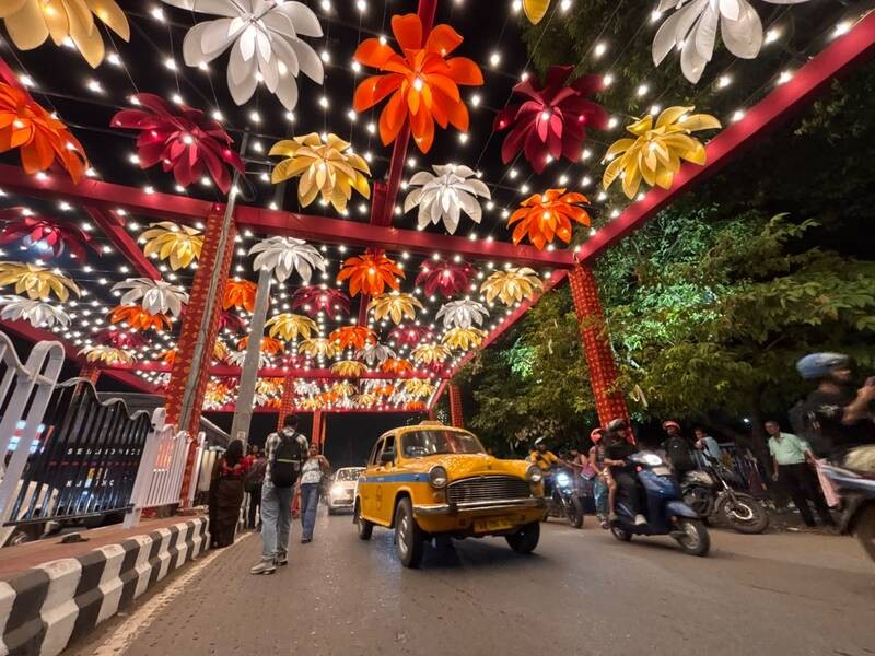 In Images: Kolkata decks up in festive splendour ahead of Durga Puja
