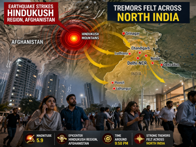 Powerful tremors shake North India as earthquake hits Afghanistan