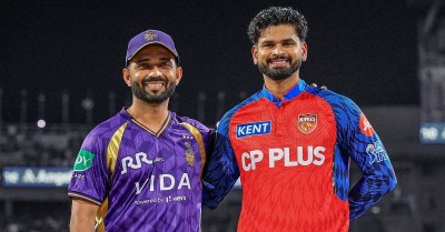 KKR opt to bat first against PBKS; Varun and Narine miss out