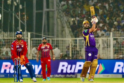 In Images: KKR face LSG at Eden Gardens