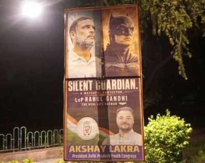 Rahul Gandhi as ‘real-life Batman’? Poster put up close to Congress HQ sparks massive online trolling