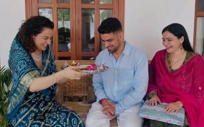 Kangana Ranaut's 'traditional' Rakhi celebration grabs attention amid Kriti-GIVA row