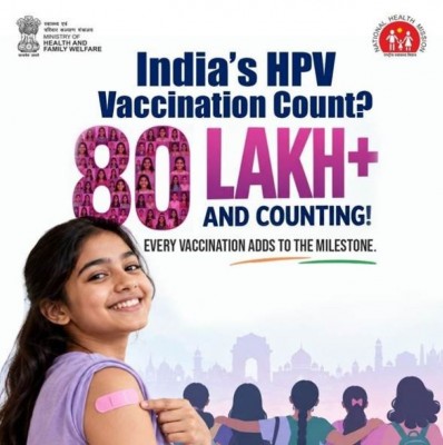 India’s big push against Cervical Cancer: 80 lakh girls get HPV vaccine