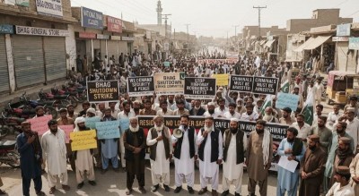 Pakistan city shuts down in protest as crime spirals, residents demand action