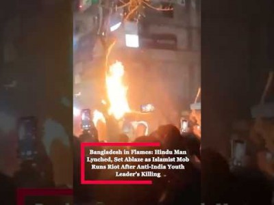 #bangladesh: Hindu Man Lynched, Set Ablaze as Islamist Mob Runs Riot After Youth Leader’s Killing