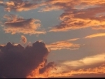 Clouds and raindrops through the 'lens' marking photography day