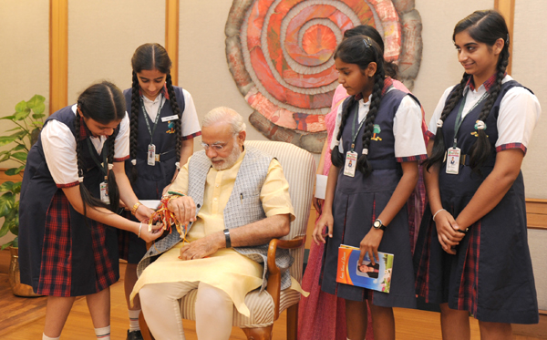 Narendra Modi, on the occasion of 'Raksha Bandhan'