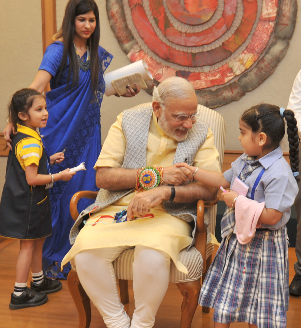 Narendra Modi, on the occasion of 'Raksha Bandhan'