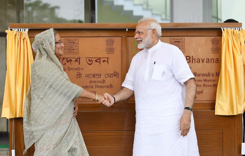 Modi-Mamata-Hasina share stage at Visva Bharati events 