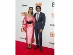 Shibani Dandekar, Farhan Akhtar at The Sky Is Pink's premiere in TIFF 2019