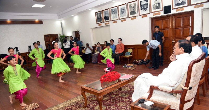 Vice President Naidu addresses children from Nanhi Duniya organisation