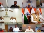 PM Modi talks to Gaytri Parivar Chief Pranav Pandya via vedio conferencing