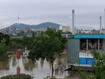 Flooded Banpo Hangang Park in Seoul