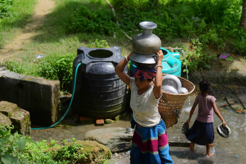 People having normal lives in Agartala