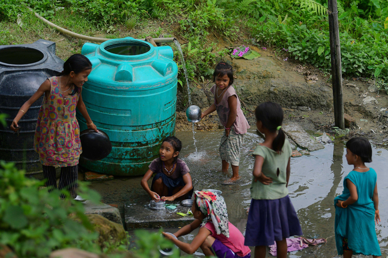 People having normal lives in Agartala